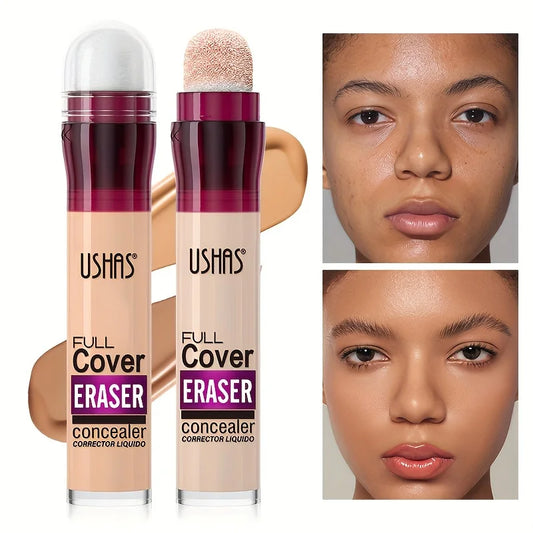 Corrector Líquido con Cabezal de Esponja USHAS  Cobertura Total para Ojeras, Manchas y Acné