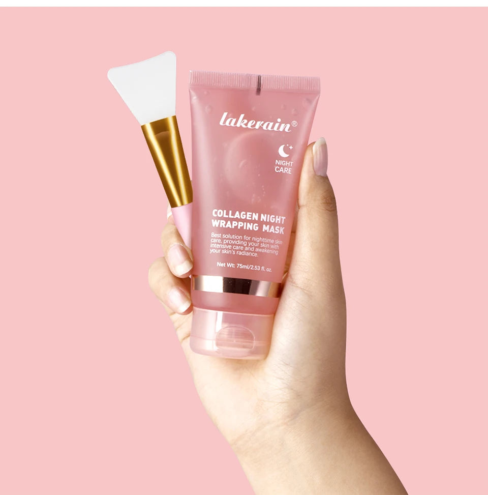 Máscara de Colágeno con Brocha – Rejuvenece, Hidrata y Luminiza tu Piel