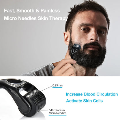 Kit Completo de Crecimiento y Cuidado de Barba para Hombre – 5 Piezas