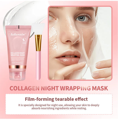 Máscara de Colágeno con Brocha – Rejuvenece, Hidrata y Luminiza tu Piel