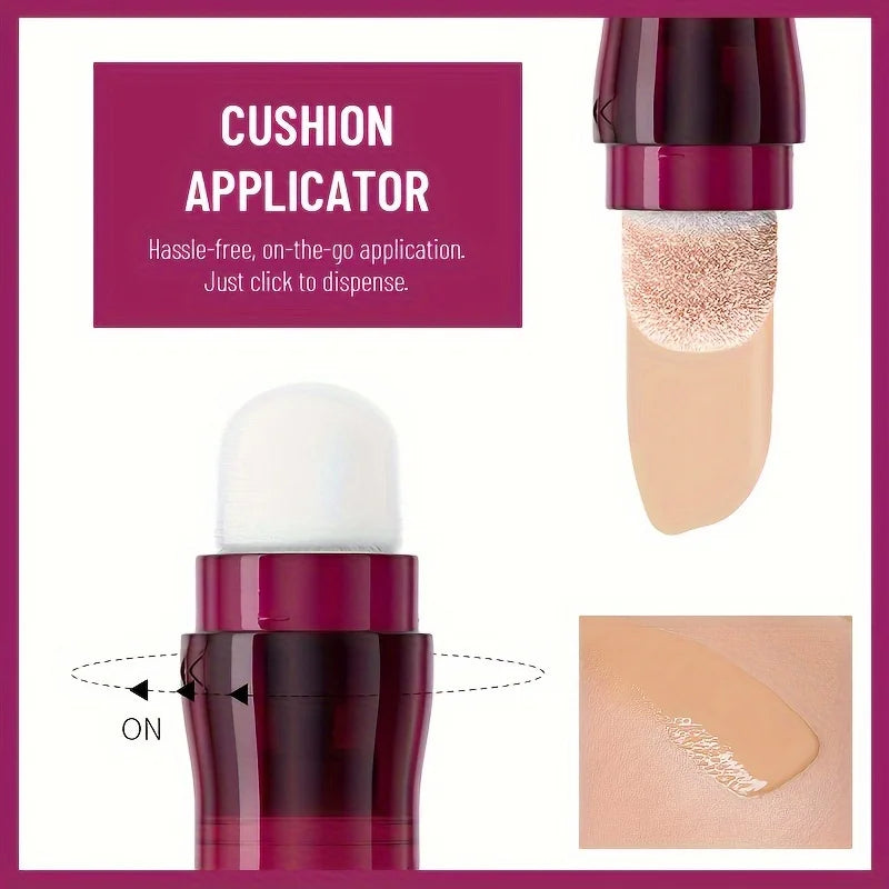 Corrector Líquido con Cabezal de Esponja USHAS  Cobertura Total para Ojeras, Manchas y Acné