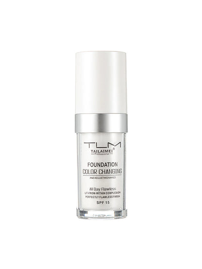 Base de Maquillaje Líquida Cambia Color 30ml Cobertura Suave, Hidratante y Larga Duración con SPF15